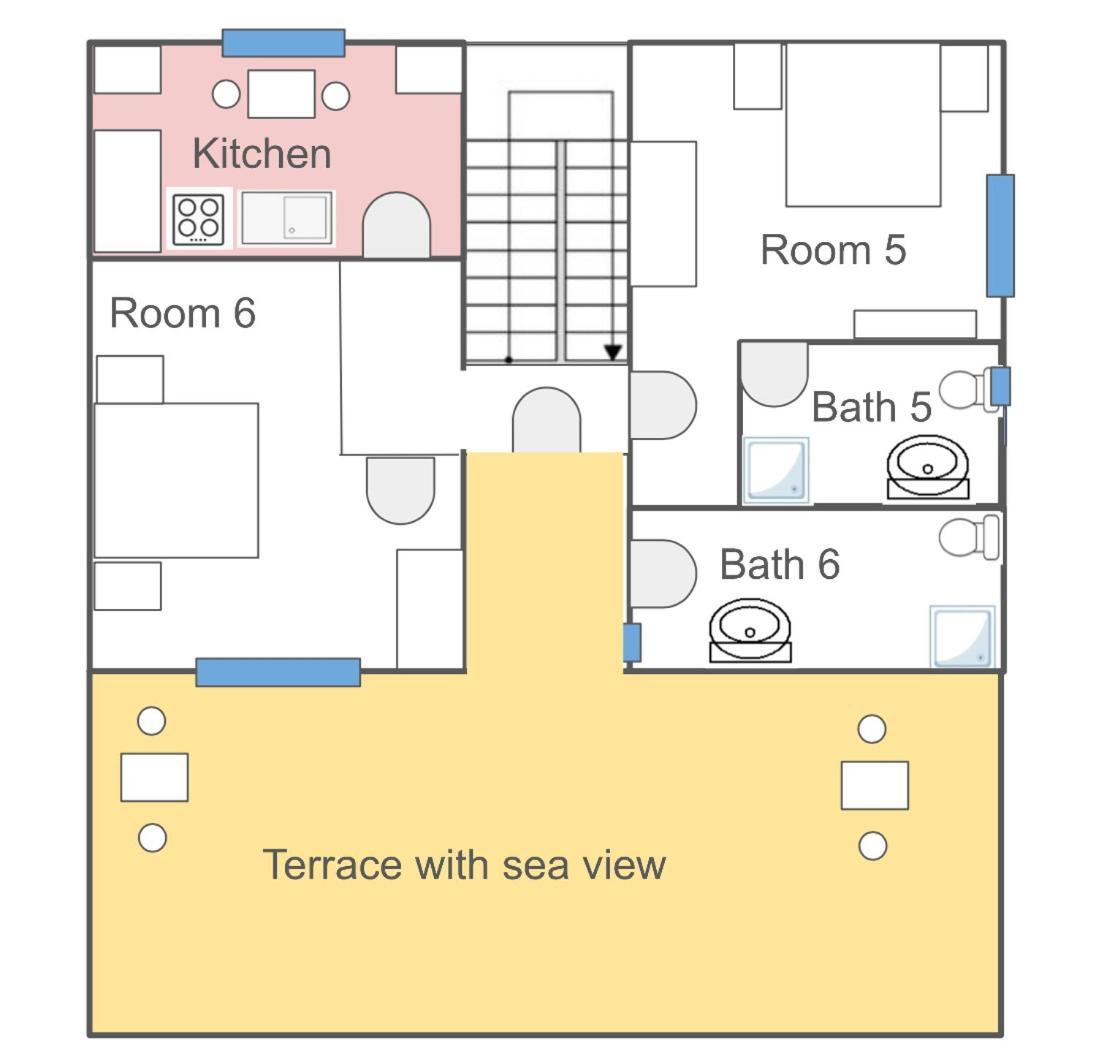 Superior Rooms Pension Karolina Rab Town Bagian luar foto
